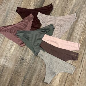 Danskin Women's Intimates Assorted Panty Set - Gray, Brown, Pink, Cream